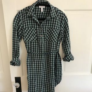 Maternity Checkered Tunic Top
